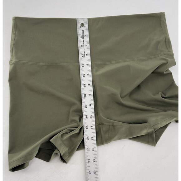 All In Motion‎ Green Ultra High Rise Bike Pull On Shorts Size Large Comfort - Picture 7 of 7